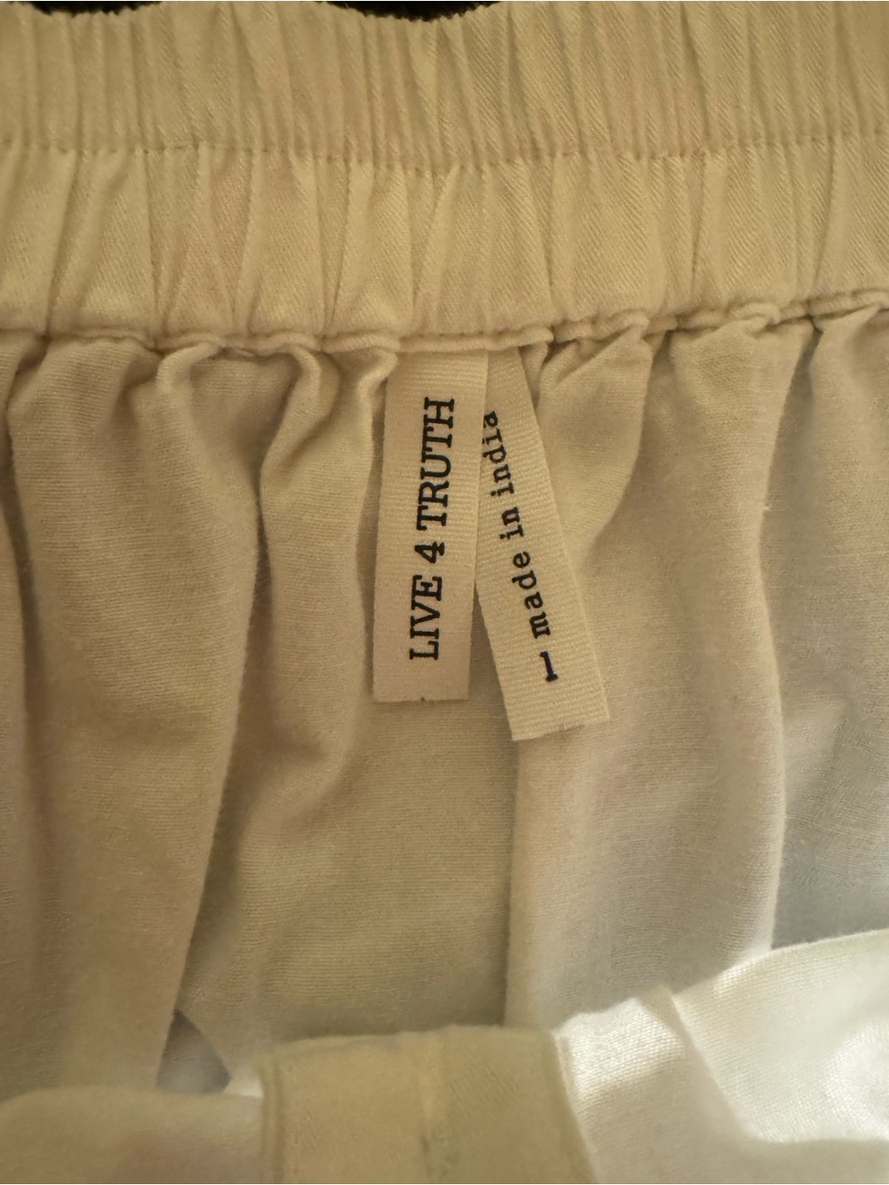Live 4 Truth White Tiered Midi Skirt Large 100% Cotton Button Front Boho Cottage - Picture 4 of 6